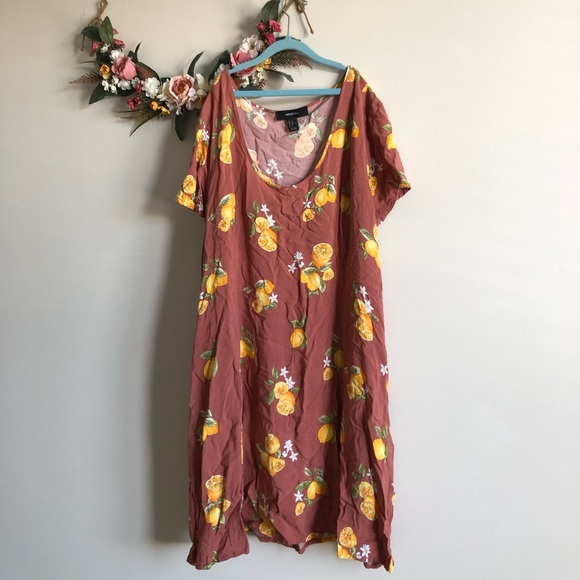 Forever 21 2X Lemon Dress - Picture 1 of 6